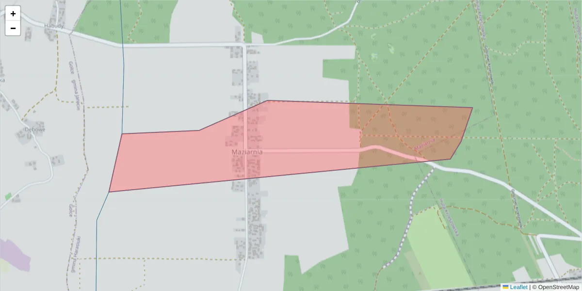 Szczegółowa mapa kodu pocztowego 37-414 z granicami, sąsiednimi kodami pocztowymi i urzędami pocztowymi