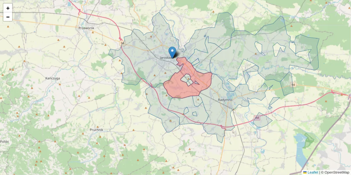 Szczegółowa mapa kodu pocztowego 37-514 z granicami, sąsiednimi kodami pocztowymi i urzędami pocztowymi