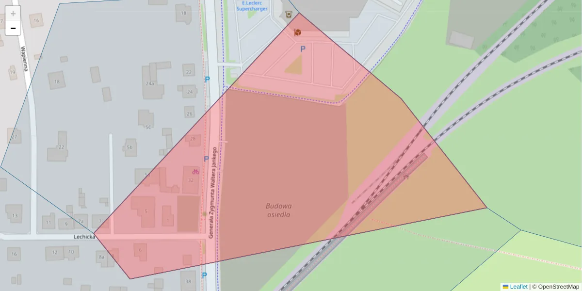 Szczegółowa mapa kodu pocztowego 40-612 z granicami, sąsiednimi kodami pocztowymi i urzędami pocztowymi