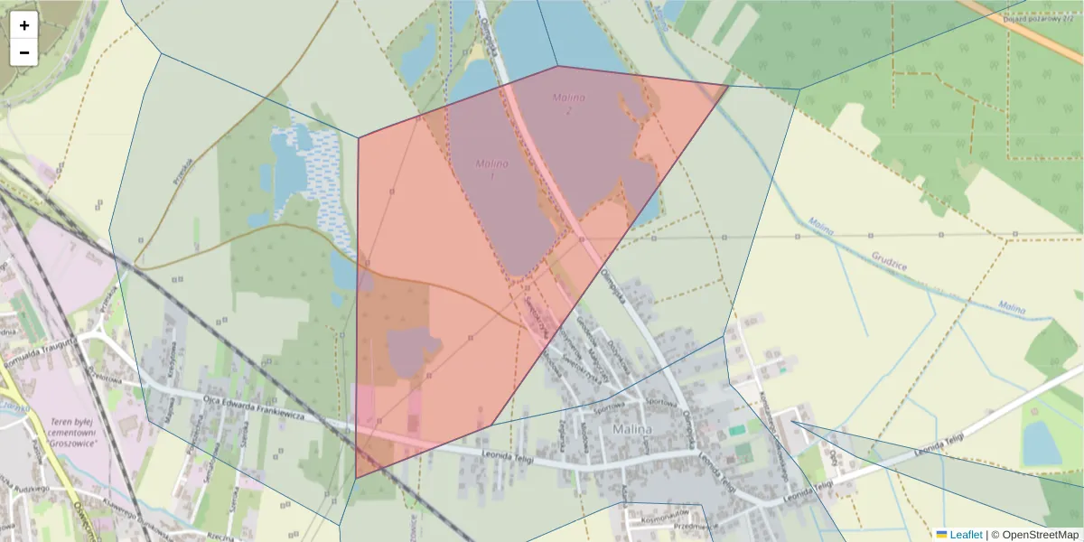 Szczegółowa mapa kodu pocztowego 45-679 z granicami, sąsiednimi kodami pocztowymi i urzędami pocztowymi