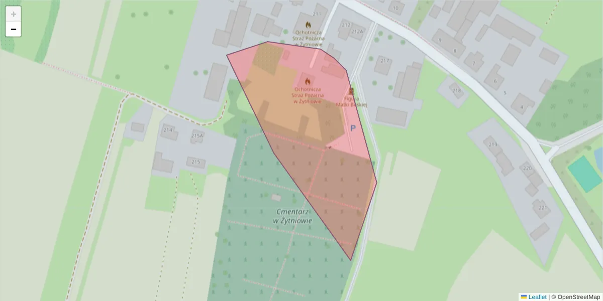 Szczegółowa mapa kodu pocztowego 46-326 z granicami, sąsiednimi kodami pocztowymi i urzędami pocztowymi