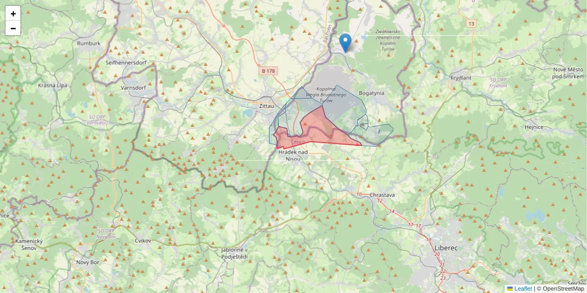Szczegółowa mapa kodu pocztowego 46334 z granicami, sąsiednimi kodami pocztowymi i urzędami pocztowymi