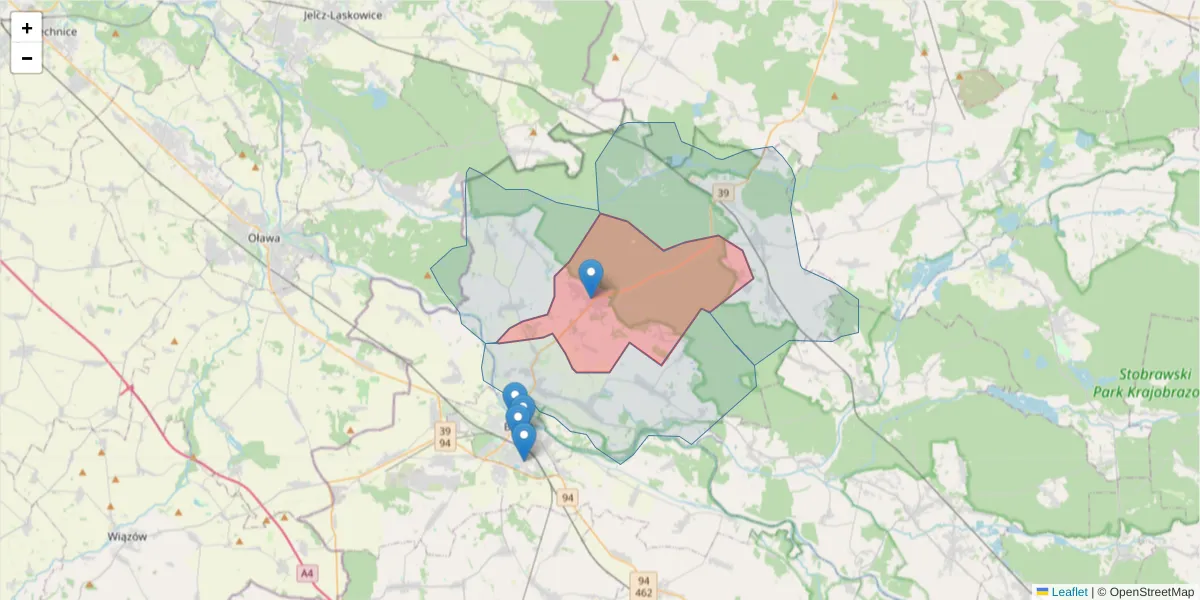 Szczegółowa mapa kodu pocztowego 49-313 z granicami, sąsiednimi kodami pocztowymi i urzędami pocztowymi