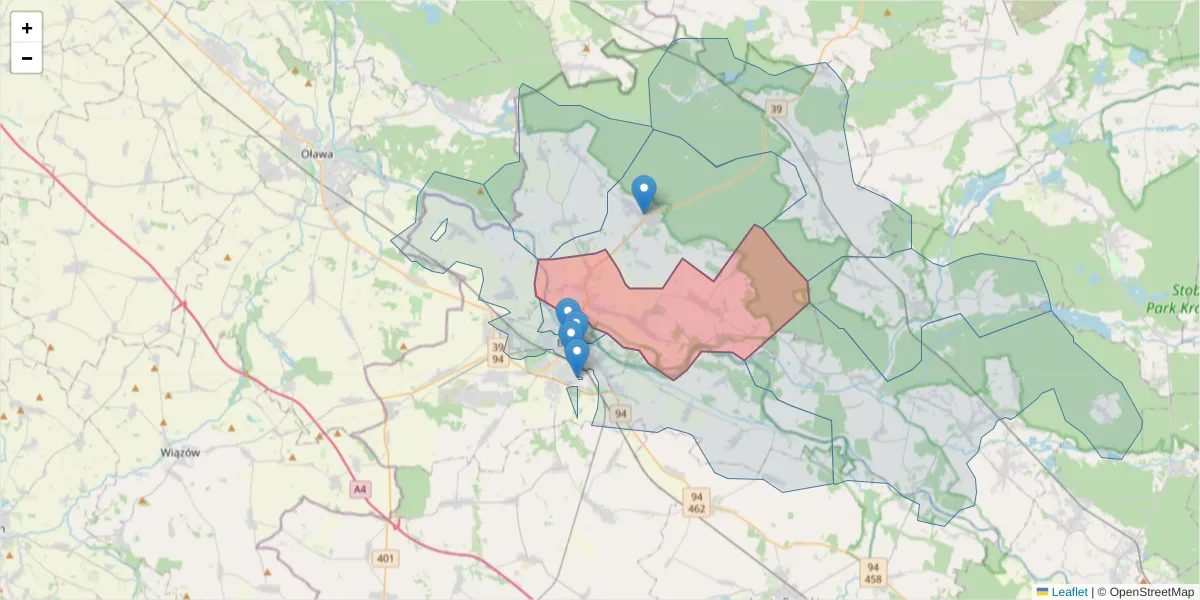 Szczegółowa mapa kodu pocztowego 49-314 z granicami, sąsiednimi kodami pocztowymi i urzędami pocztowymi