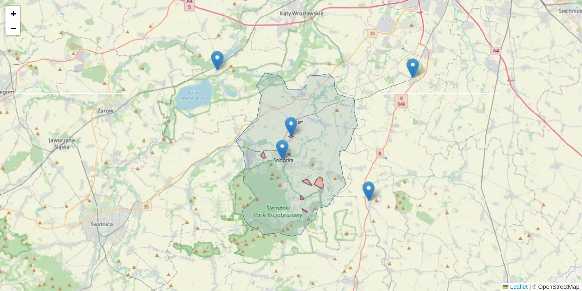 Szczegółowa mapa kodu pocztowego 50-050 z granicami, sąsiednimi kodami pocztowymi i urzędami pocztowymi