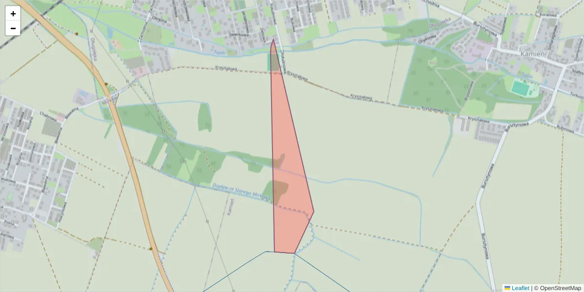 Szczegółowa mapa kodu pocztowego 50-095 z granicami, sąsiednimi kodami pocztowymi i urzędami pocztowymi