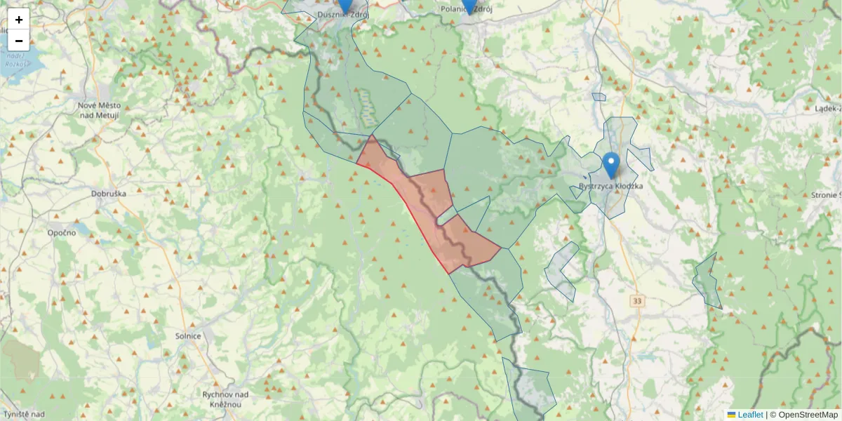 Szczegółowa mapa kodu pocztowego 51764 z granicami, sąsiednimi kodami pocztowymi i urzędami pocztowymi