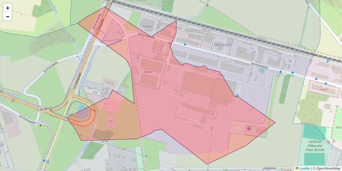 Szczegółowa mapa kodu pocztowego 54-519 z granicami, sąsiednimi kodami pocztowymi i urzędami pocztowymi