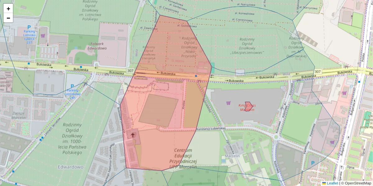 Szczegółowa mapa kodu pocztowego 60-197 z granicami, sąsiednimi kodami pocztowymi i urzędami pocztowymi