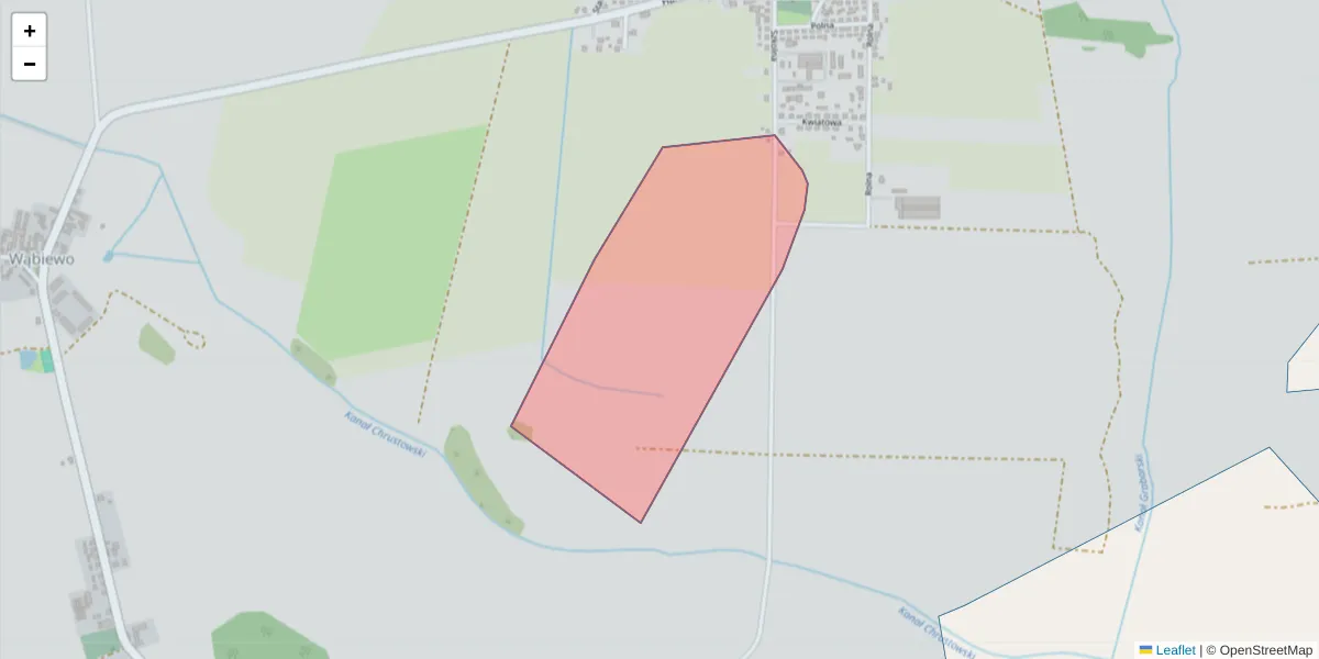 Szczegółowa mapa kodu pocztowego 64-091 z granicami, sąsiednimi kodami pocztowymi i urzędami pocztowymi