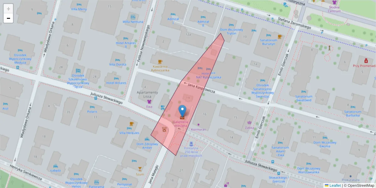 Szczegółowa mapa kodu pocztowego 72-601 z granicami, sąsiednimi kodami pocztowymi i urzędami pocztowymi