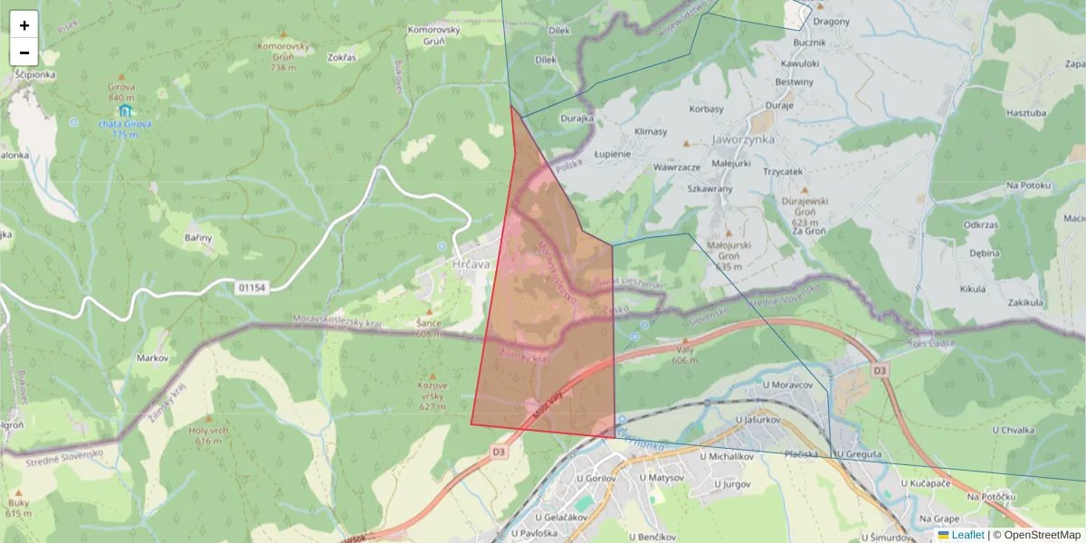 Szczegółowa mapa kodu pocztowego 73998 z granicami, sąsiednimi kodami pocztowymi i urzędami pocztowymi