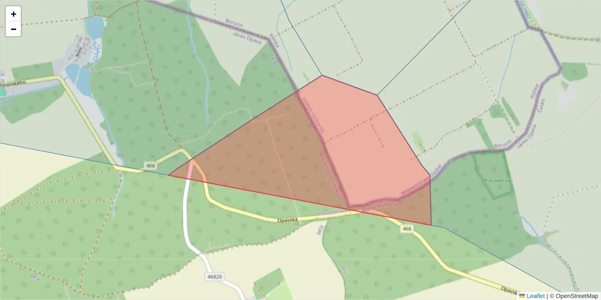 Szczegółowa mapa kodu pocztowego 74723 z granicami, sąsiednimi kodami pocztowymi i urzędami pocztowymi