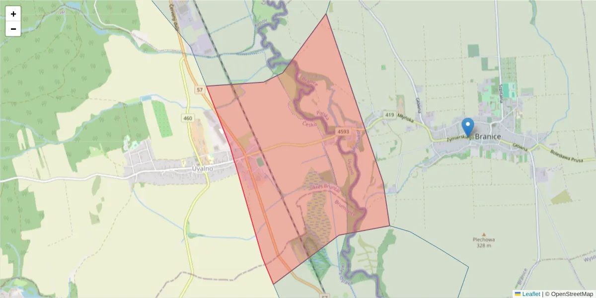 Szczegółowa mapa kodu pocztowego 79391 z granicami, sąsiednimi kodami pocztowymi i urzędami pocztowymi