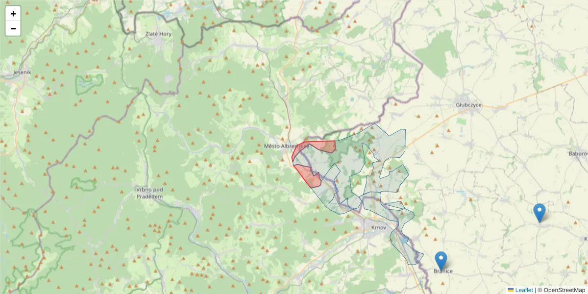 Szczegółowa mapa kodu pocztowego 79395 z granicami, sąsiednimi kodami pocztowymi i urzędami pocztowymi