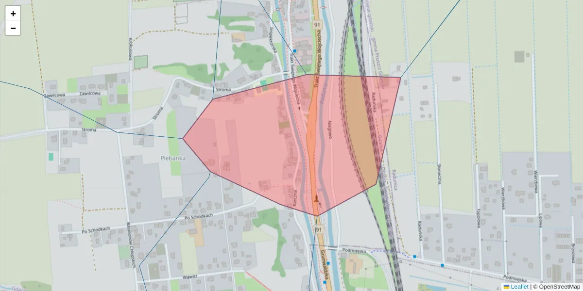 Szczegółowa mapa kodu pocztowego 80-014 z granicami, sąsiednimi kodami pocztowymi i urzędami pocztowymi