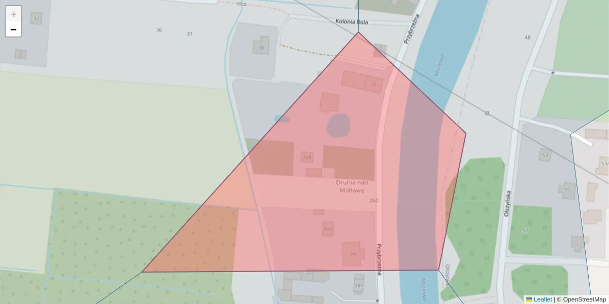 Szczegółowa mapa kodu pocztowego 80-069 z granicami, sąsiednimi kodami pocztowymi i urzędami pocztowymi