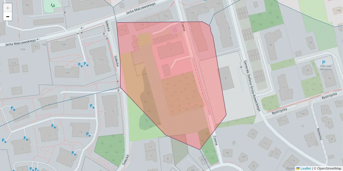 Szczegółowa mapa kodu pocztowego 80-111 z granicami, sąsiednimi kodami pocztowymi i urzędami pocztowymi