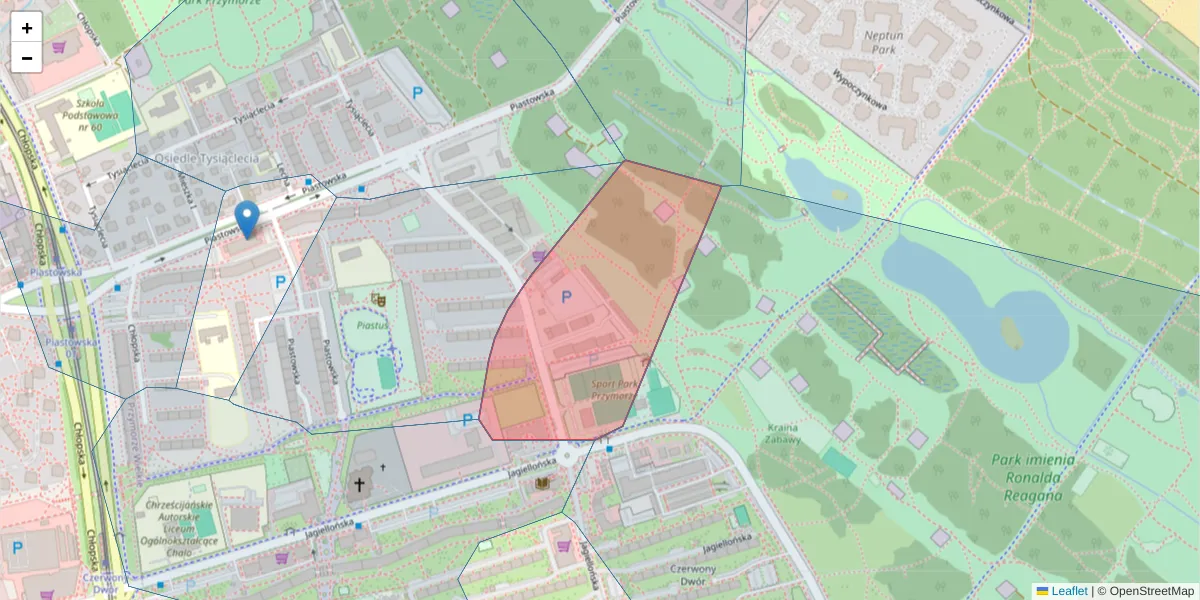 Szczegółowa mapa kodu pocztowego 80-373 z granicami, sąsiednimi kodami pocztowymi i urzędami pocztowymi