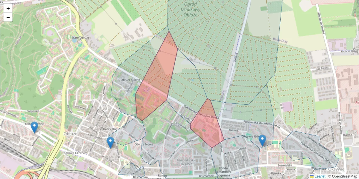 Szczegółowa mapa kodu pocztowego 81-167 z granicami, sąsiednimi kodami pocztowymi i urzędami pocztowymi