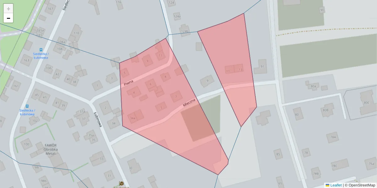 Szczegółowa mapa kodu pocztowego 85-423 z granicami, sąsiednimi kodami pocztowymi i urzędami pocztowymi