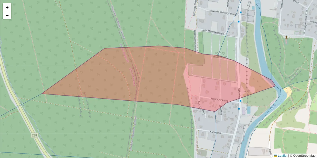 Szczegółowa mapa kodu pocztowego 85-478 z granicami, sąsiednimi kodami pocztowymi i urzędami pocztowymi