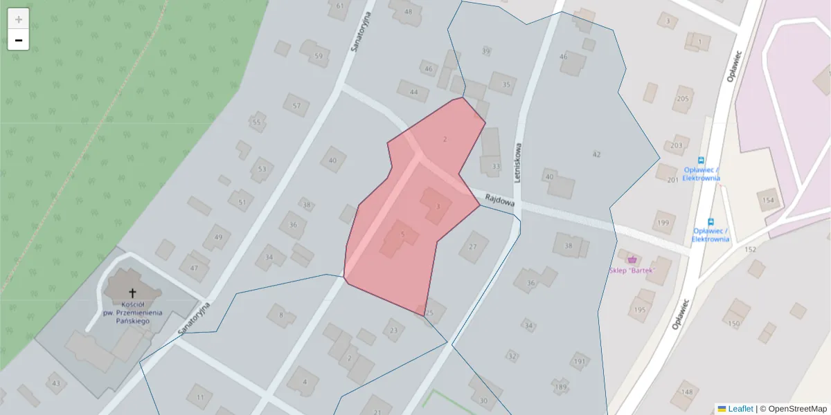Szczegółowa mapa kodu pocztowego 85-481 z granicami, sąsiednimi kodami pocztowymi i urzędami pocztowymi