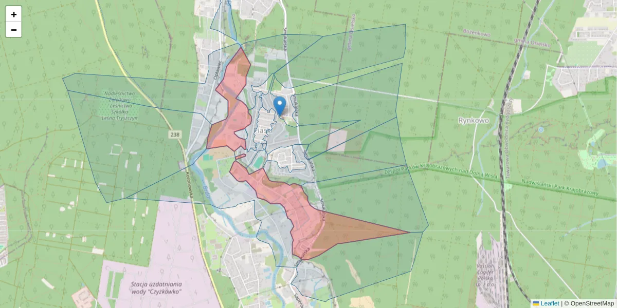 Szczegółowa mapa kodu pocztowego 85-563 z granicami, sąsiednimi kodami pocztowymi i urzędami pocztowymi
