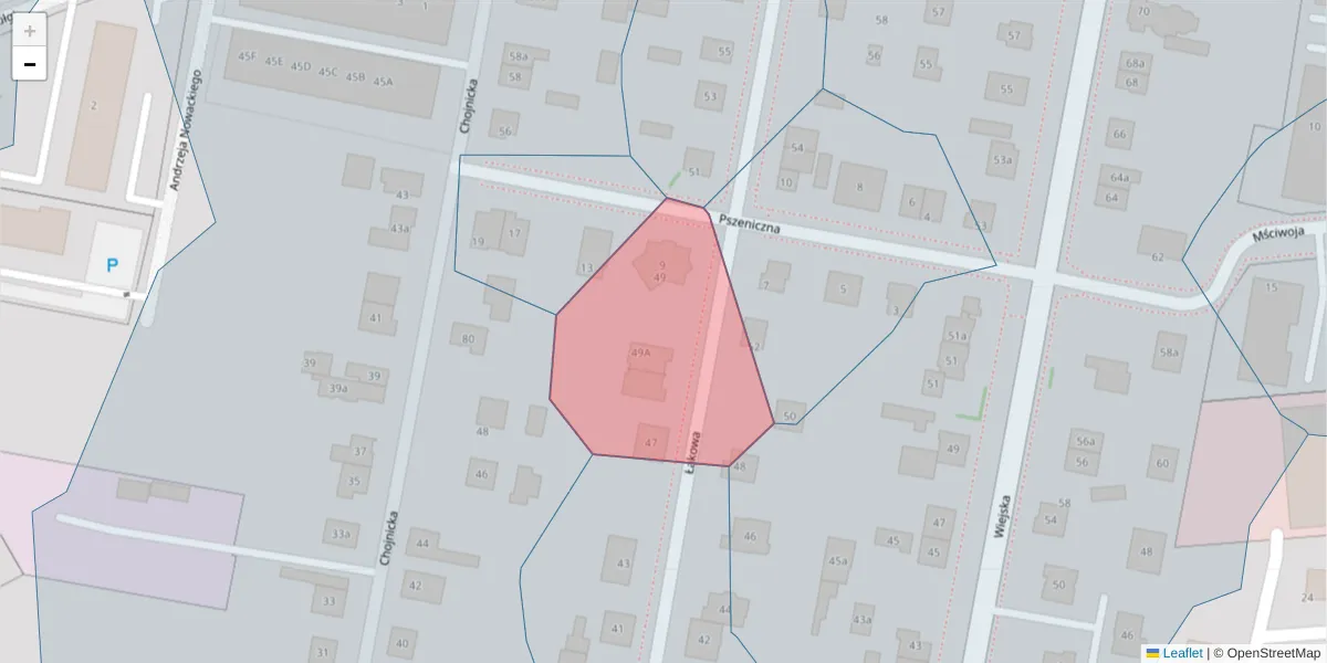 Szczegółowa mapa kodu pocztowego 85-763 z granicami, sąsiednimi kodami pocztowymi i urzędami pocztowymi