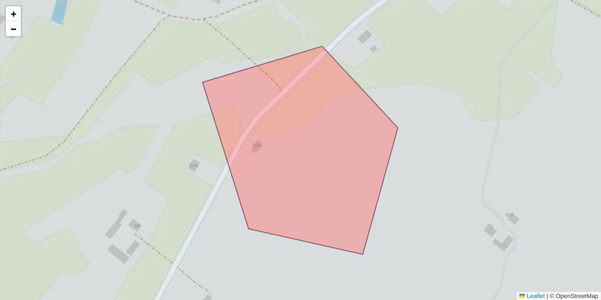 Szczegółowa mapa kodu pocztowego 87-278 z granicami, sąsiednimi kodami pocztowymi i urzędami pocztowymi