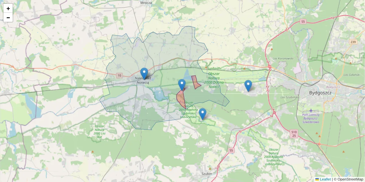 Szczegółowa mapa kodu pocztowego 89-120 z granicami, sąsiednimi kodami pocztowymi i urzędami pocztowymi