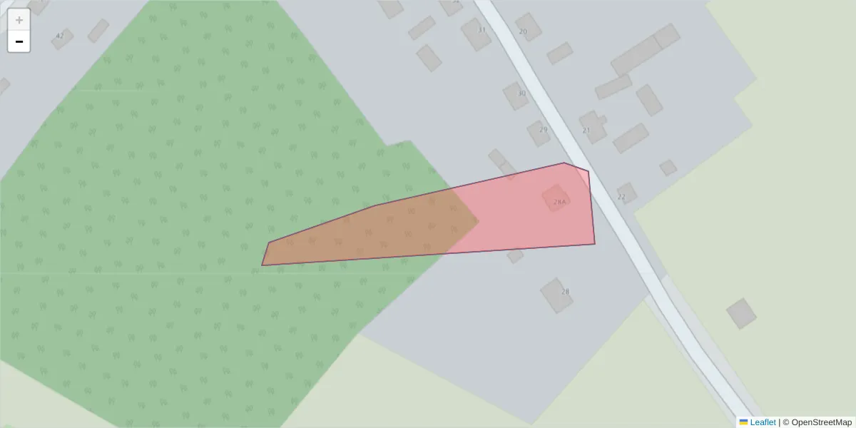 Szczegółowa mapa kodu pocztowego 89-521 z granicami, sąsiednimi kodami pocztowymi i urzędami pocztowymi
