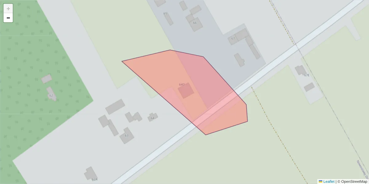 Szczegółowa mapa kodu pocztowego 90-061 z granicami, sąsiednimi kodami pocztowymi i urzędami pocztowymi
