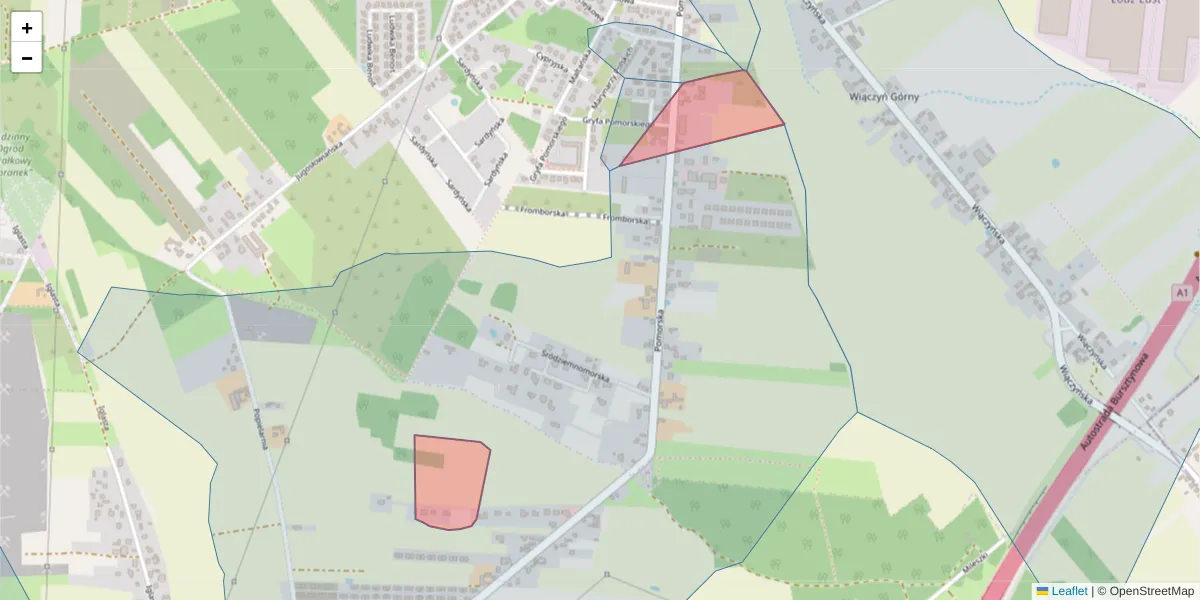 Szczegółowa mapa kodu pocztowego 90-201 z granicami, sąsiednimi kodami pocztowymi i urzędami pocztowymi