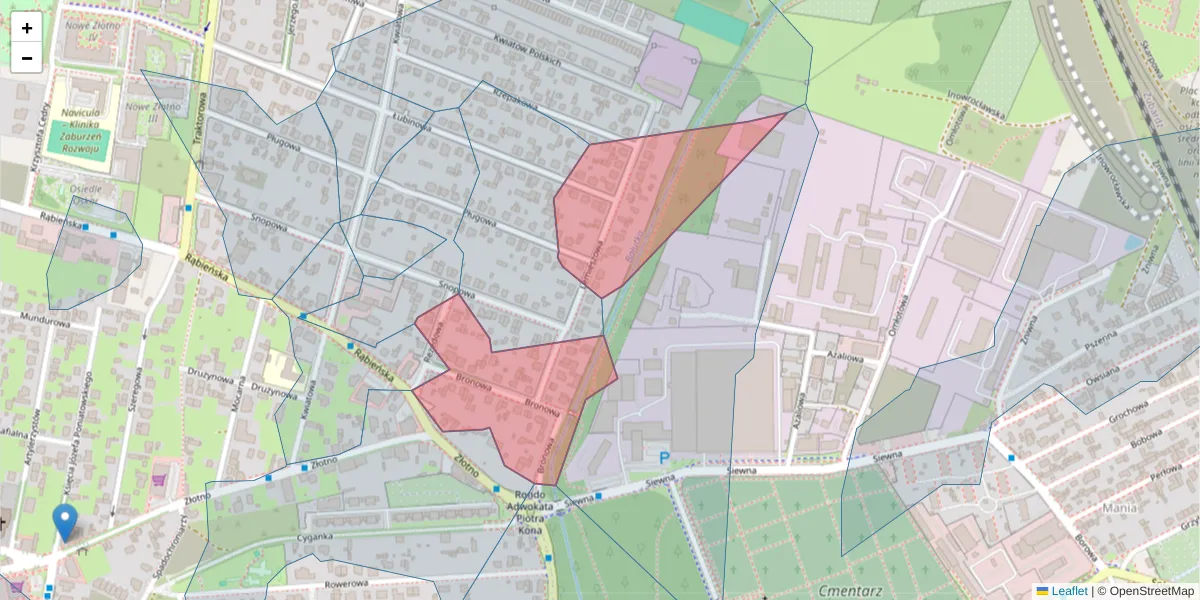 Szczegółowa mapa kodu pocztowego 94-212 z granicami, sąsiednimi kodami pocztowymi i urzędami pocztowymi