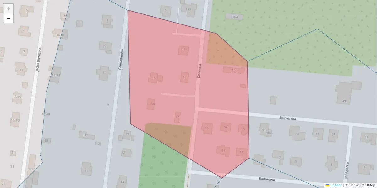 Szczegółowa mapa kodu pocztowego 94-269 z granicami, sąsiednimi kodami pocztowymi i urzędami pocztowymi