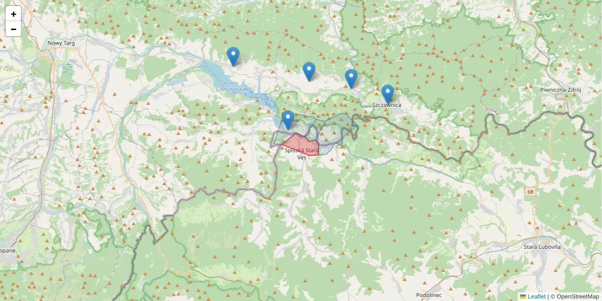 Szczegółowa mapa kodu pocztowego 06101 z granicami, sąsiednimi kodami pocztowymi i urzędami pocztowymi