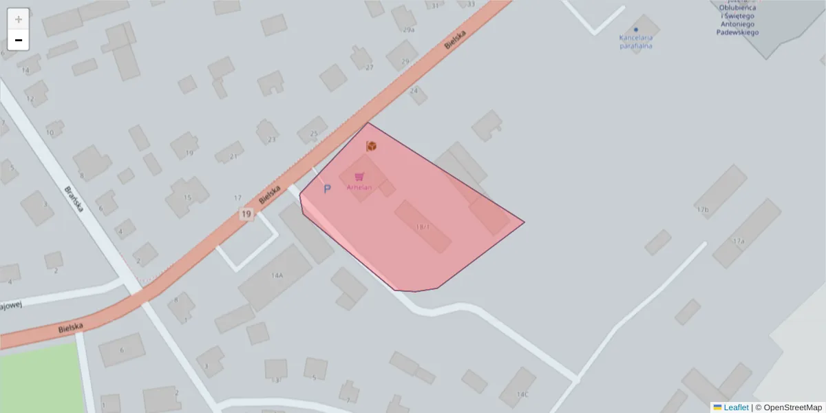 Szczegółowa mapa kodu pocztowego 11-111 z granicami, sąsiednimi kodami pocztowymi i urzędami pocztowymi