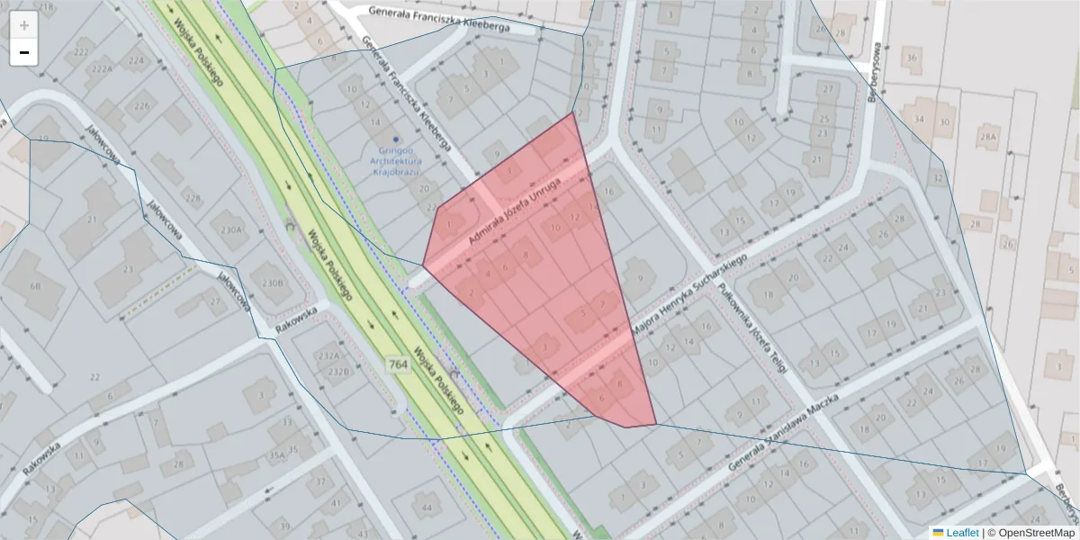 Szczegółowa mapa kodu pocztowego 25-228 z granicami, sąsiednimi kodami pocztowymi i urzędami pocztowymi