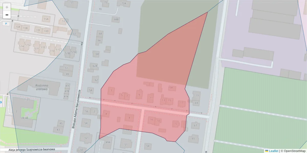 Szczegółowa mapa kodu pocztowego 25-627 z granicami, sąsiednimi kodami pocztowymi i urzędami pocztowymi