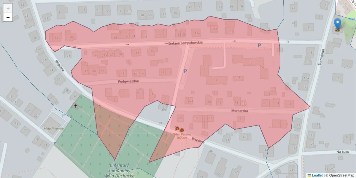 Szczegółowa mapa kodu pocztowego 30-655 z granicami, sąsiednimi kodami pocztowymi i urzędami pocztowymi