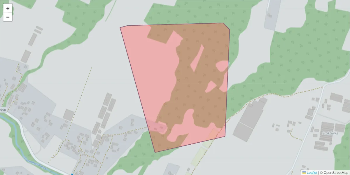 Szczegółowa mapa kodu pocztowego 32-273 z granicami, sąsiednimi kodami pocztowymi i urzędami pocztowymi