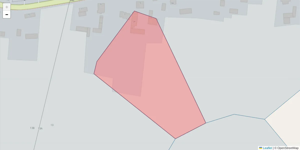 Szczegółowa mapa kodu pocztowego 42-223 z granicami, sąsiednimi kodami pocztowymi i urzędami pocztowymi
