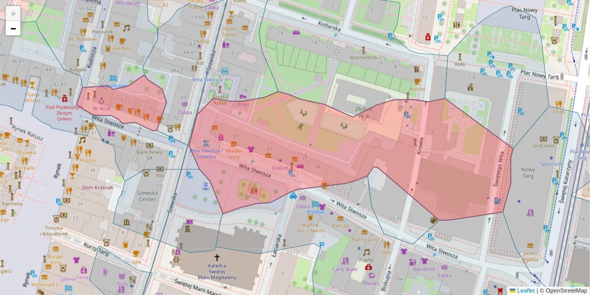Szczegółowa mapa kodu pocztowego 50-149 z granicami, sąsiednimi kodami pocztowymi i urzędami pocztowymi