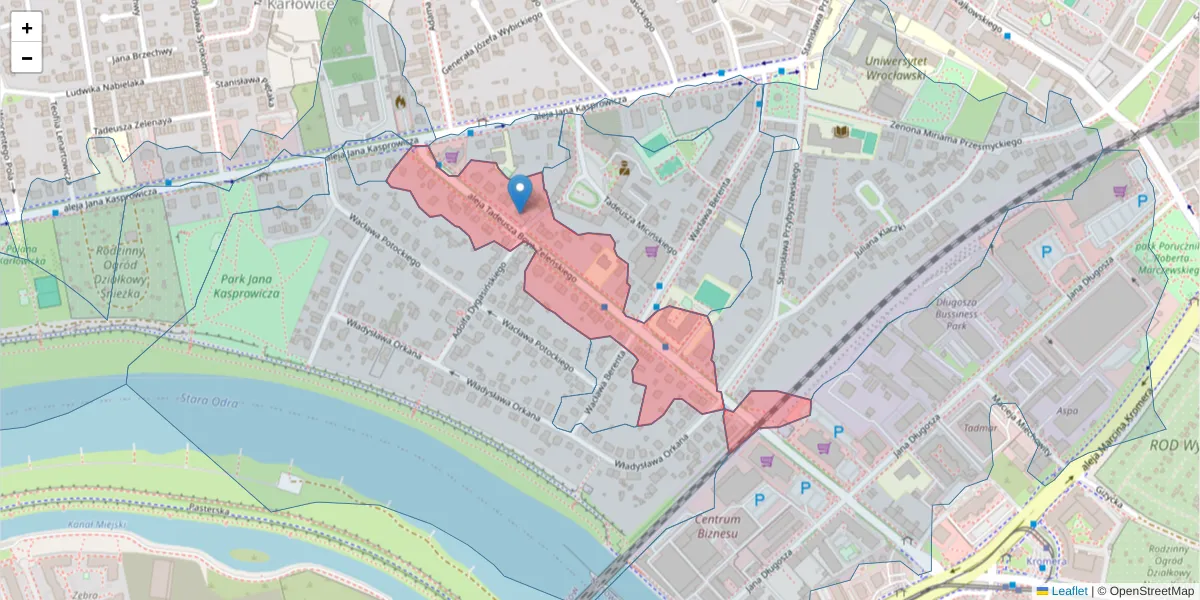 Szczegółowa mapa kodu pocztowego 51-160 z granicami, sąsiednimi kodami pocztowymi i urzędami pocztowymi