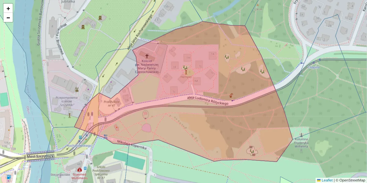Szczegółowa mapa kodu pocztowego 51-608 z granicami, sąsiednimi kodami pocztowymi i urzędami pocztowymi