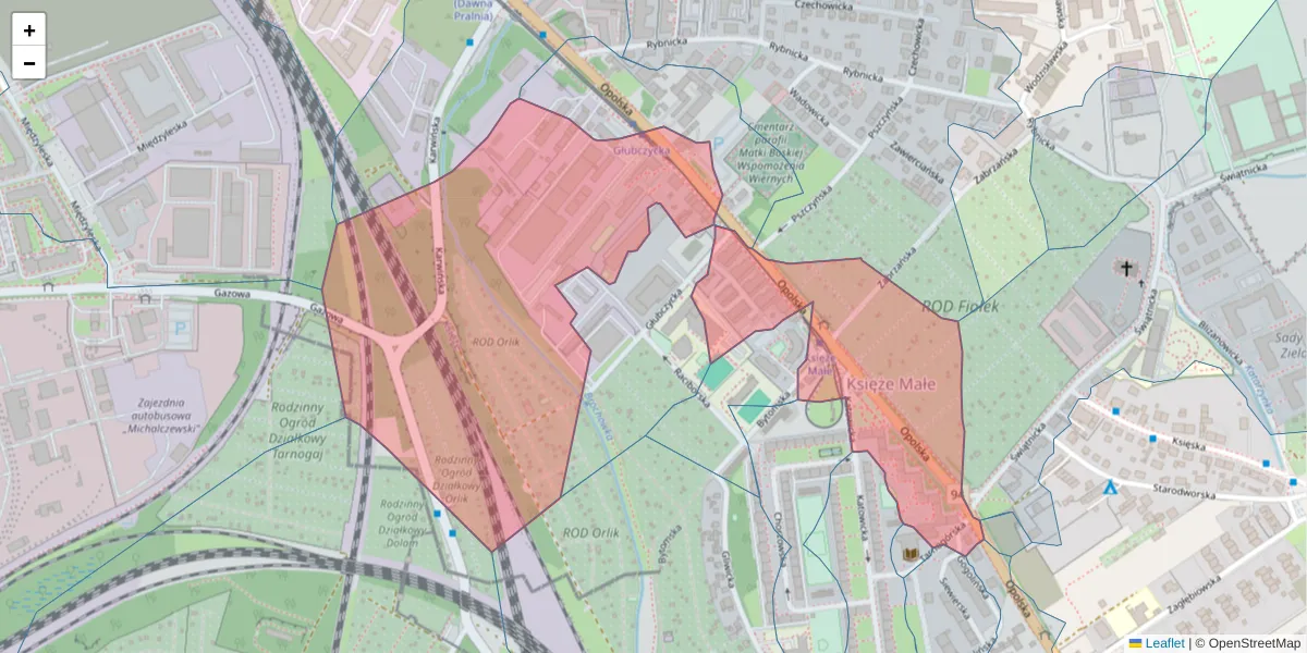 Szczegółowa mapa kodu pocztowego 52-010 z granicami, sąsiednimi kodami pocztowymi i urzędami pocztowymi