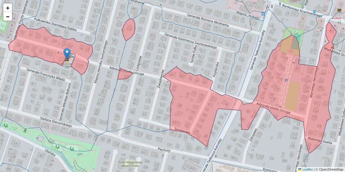 Szczegółowa mapa kodu pocztowego 52-212 z granicami, sąsiednimi kodami pocztowymi i urzędami pocztowymi