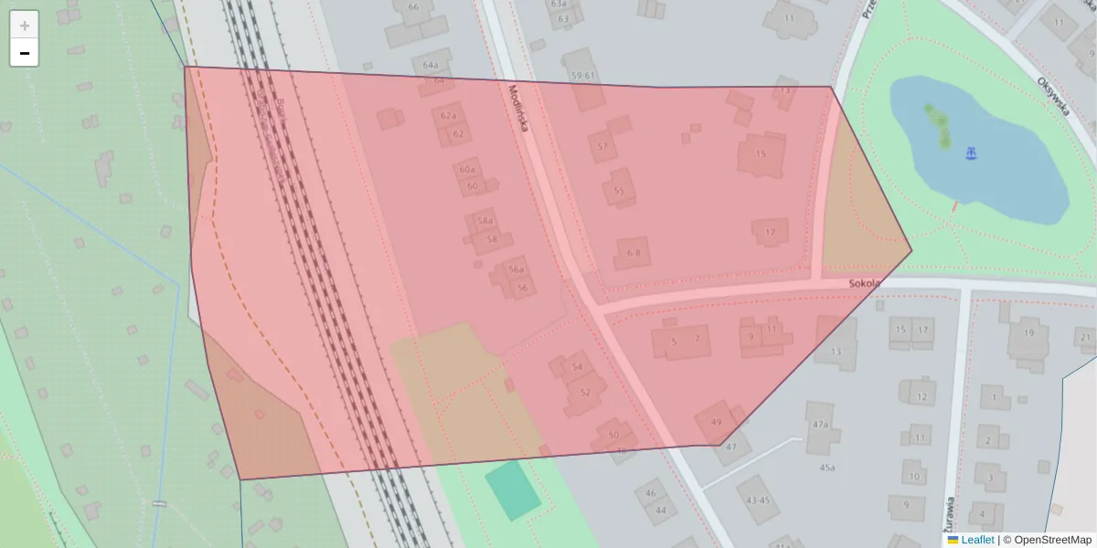 Szczegółowa mapa kodu pocztowego 53-147 z granicami, sąsiednimi kodami pocztowymi i urzędami pocztowymi