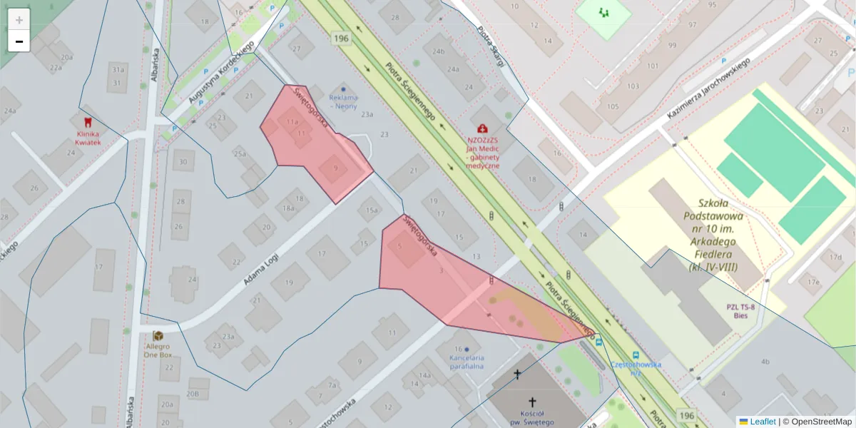 Szczegółowa mapa kodu pocztowego 60-138 z granicami, sąsiednimi kodami pocztowymi i urzędami pocztowymi